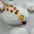 Gold Plated Himalayan Rudraksha Trishool Necklace