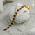 Gold Plated Elemental Rudraksha Bracelet For Women