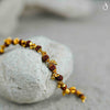 Gold Plated Elemental Rudraksha Bracelet For Women