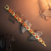 Gold Plated Essential Himalyan Rudraksha Bracelet