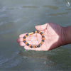 Spiritual Rudraksha Natural Stone Pyrite Bracelet