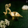 Ethnic Indian Peacock Design Brass Aarti Diya: