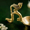 Ethnic Indian Peacock Design Brass Aarti Diya:
