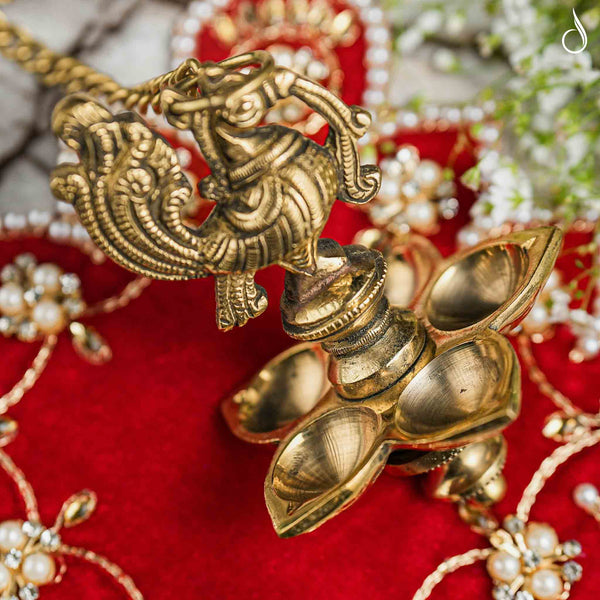 Hanging Panchmukhi Diya – Radiance of Five Divine Flames