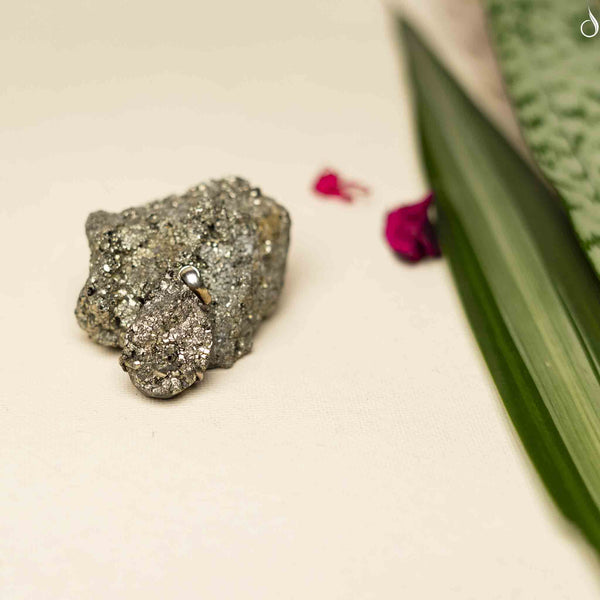 Raw Pyrite Pendant Locket