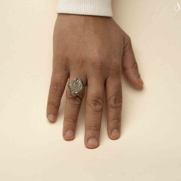 Natural Pyrite Ring – The Stone of Wealth & Protection