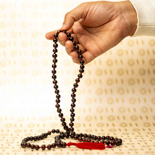 Lal (Red) Sandalwood Mala- 108+1 beads