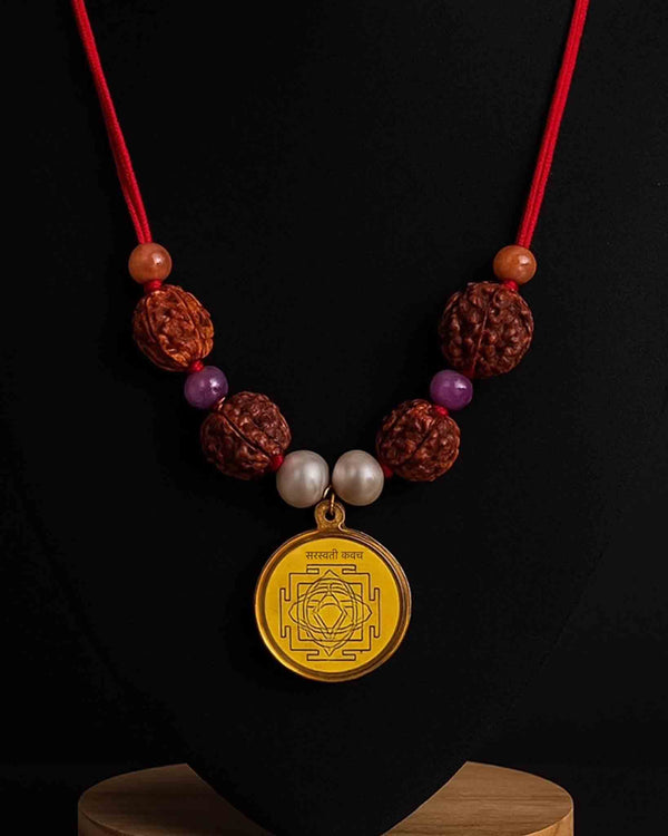 Saraswati Yantra Kavach| Rudraksha for Intelligence and Focus