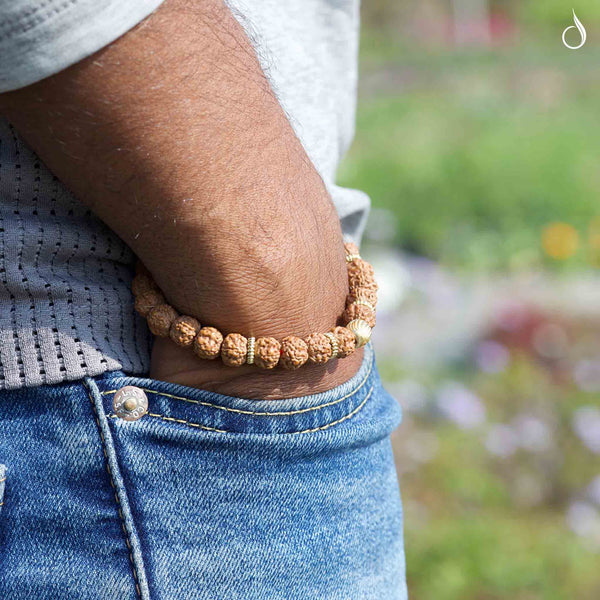 5 Mukhi Natural Rudraksha Bracelet