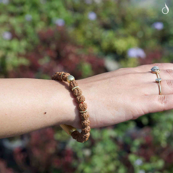 5 Mukhi Natural Rudraksha Bracelet