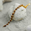 Gold Plated Elemental Rudraksha Bracelet For Women